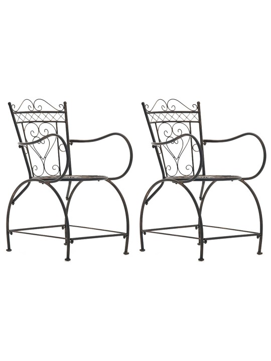 Lot de 2 chaises Sheela, bronze Lot de 2 chaises Sheela, bronze