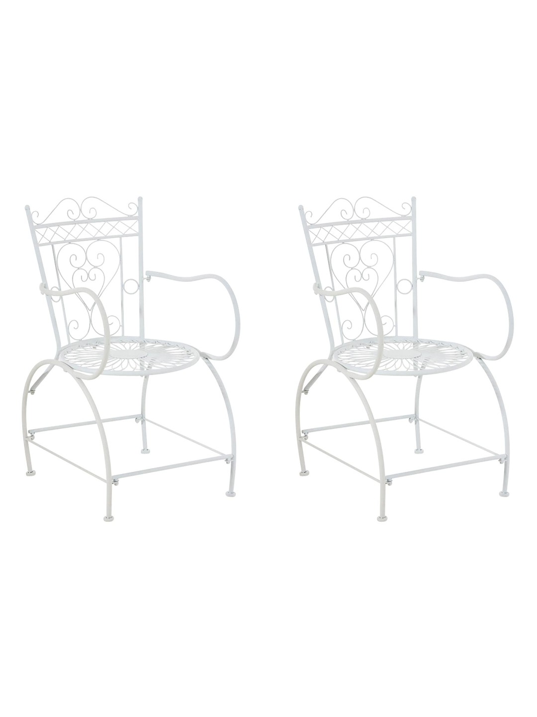Lot de 2 chaises Sheela, blanc
