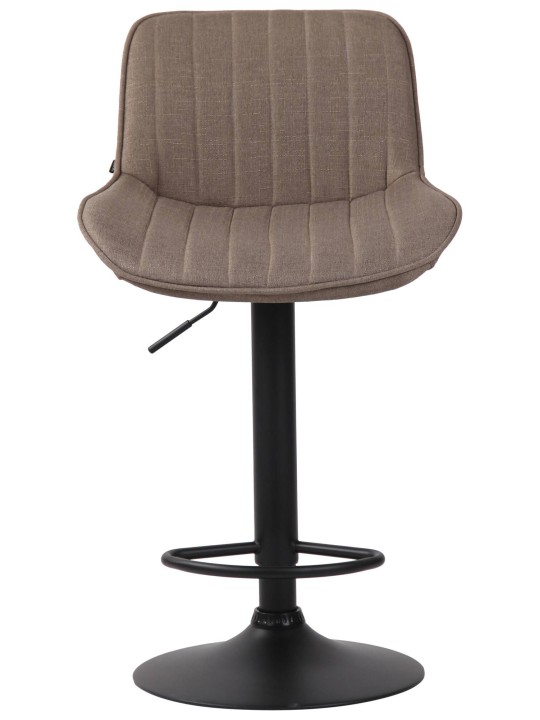 Lot de 2 tabourets de bar tissu Lentini, taupe Lot de 2 tabourets de bar tissu Lentini, taupe