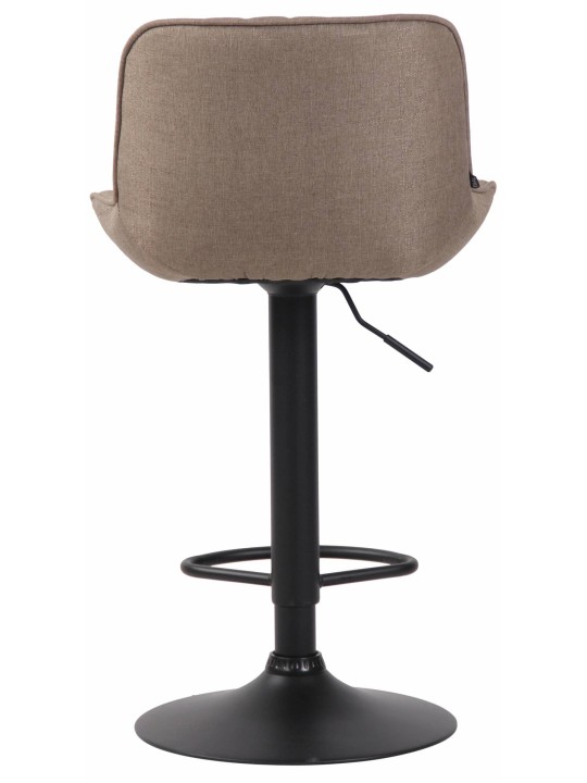 Lot de 2 tabourets de bar tissu Lentini, taupe Lot de 2 tabourets de bar tissu Lentini, taupe