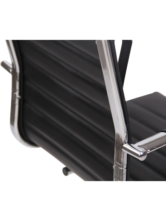 Lot de 2 chaises visiteurs Balve simili cuir, noir