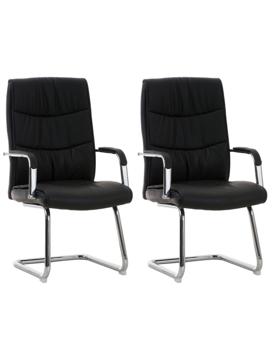 Lot de 2 chaises Caro, noir