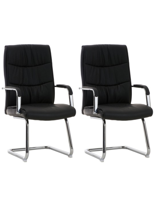 Lot de 2 chaises Caro, noir