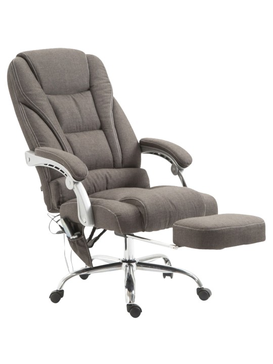 Chaise de bureau Pacific en tissu avec fonction massage, gris foncé Chaise de bureau Pacific en tissu avec fonction massage, gris foncé