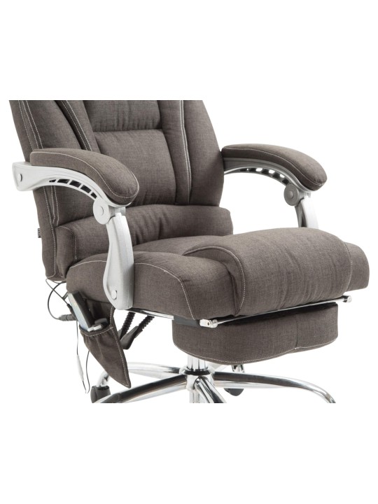 Chaise de bureau Pacific en tissu avec fonction massage, gris foncé Chaise de bureau Pacific en tissu avec fonction massage, gris foncé