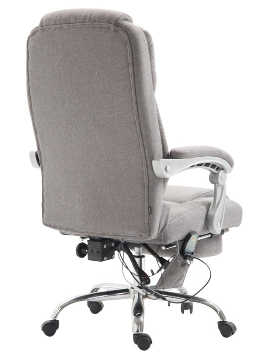 Chaise de bureau Pacific en tissu avec fonction massage, gris Chaise de bureau Pacific en tissu avec fonction massage, gris
