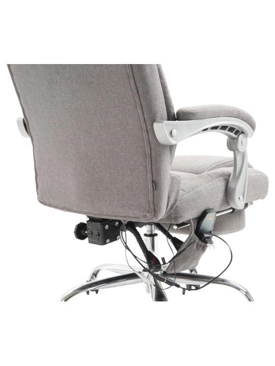 Chaise de bureau Pacific en tissu avec fonction massage, gris Chaise de bureau Pacific en tissu avec fonction massage, gris