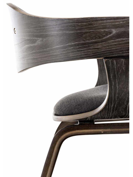 Lot de 2 chaises Kingston tissu, gris/gris foncé Lot de 2 chaises Kingston tissu, gris/gris foncé