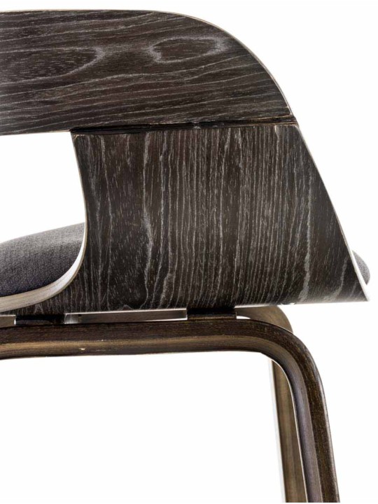 Lot de 2 chaises Kingston tissu, gris/gris foncé Lot de 2 chaises Kingston tissu, gris/gris foncé