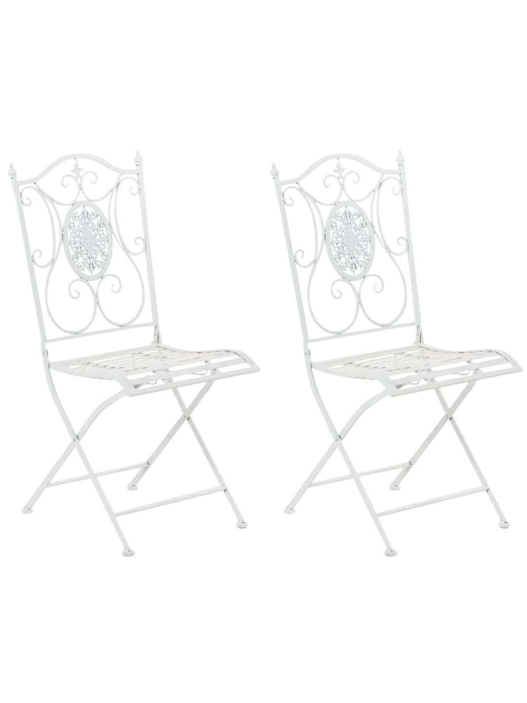 Lot de 2 chaises Sibell, blanc