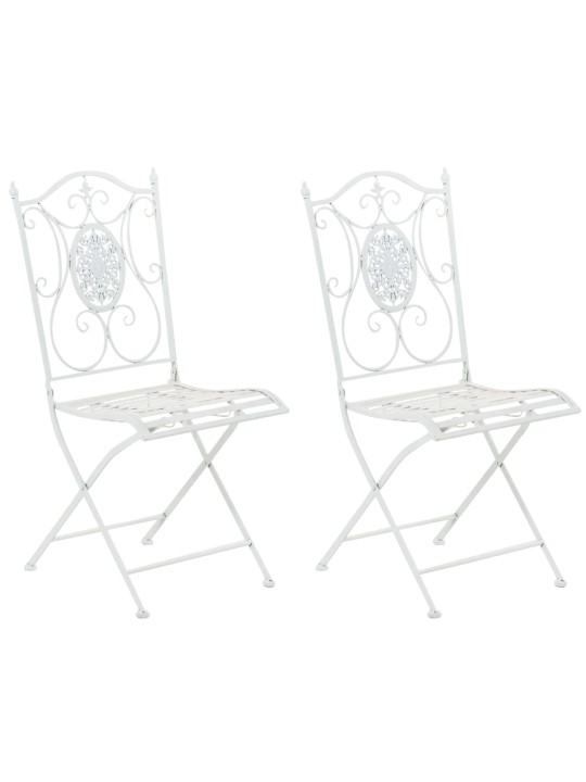 Lot de 2 chaises Sibell, blanc