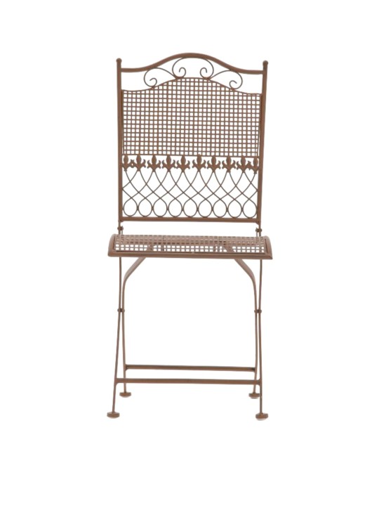 Lot de 2 chaises de jardin Kiran, brun antique Lot de 2 chaises de jardin Kiran, brun antique