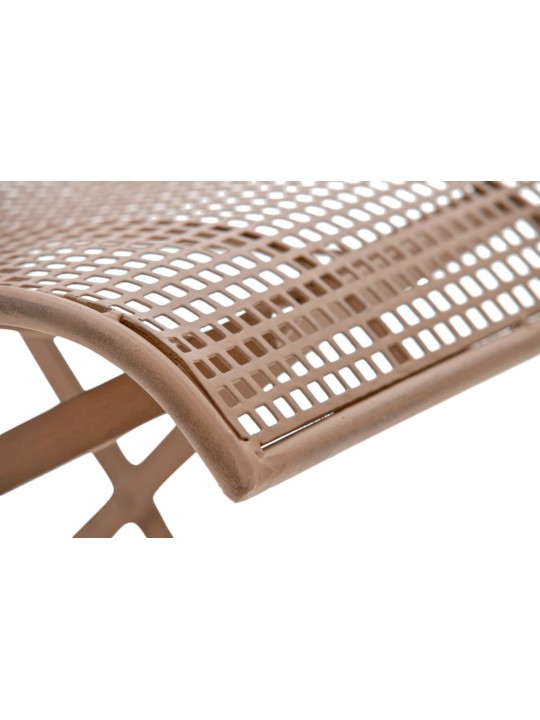 Lot de 2 chaises de jardin Kiran, brun antique Lot de 2 chaises de jardin Kiran, brun antique