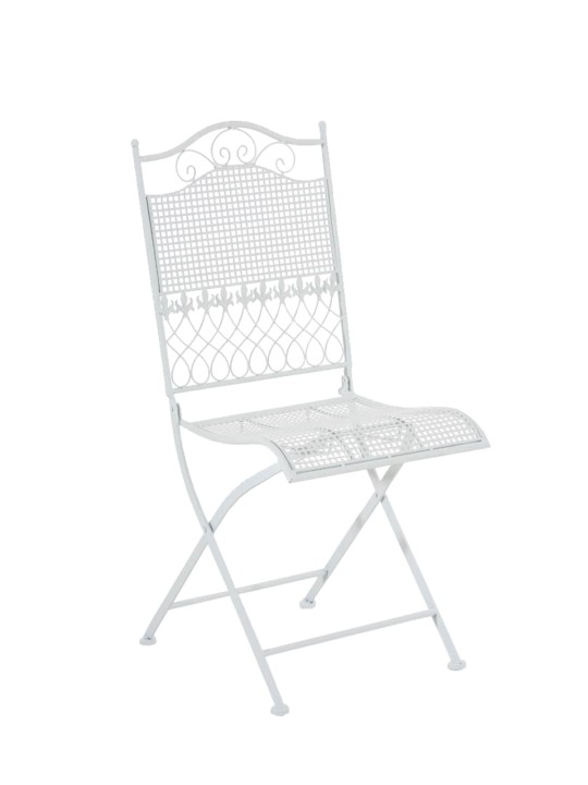 Lot de 2 chaises de jardin Kiran, blanc Lot de 2 chaises de jardin Kiran, blanc