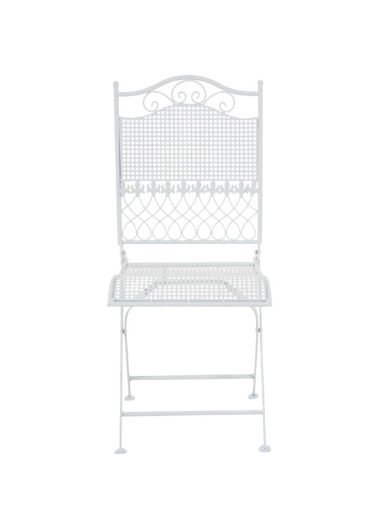 Lot de 2 chaises de jardin Kiran, blanc Lot de 2 chaises de jardin Kiran, blanc