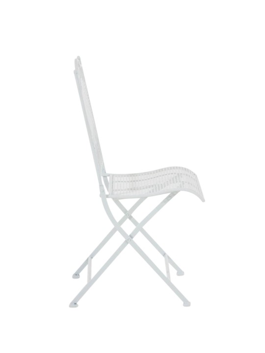 Lot de 2 chaises de jardin Kiran, blanc Lot de 2 chaises de jardin Kiran, blanc