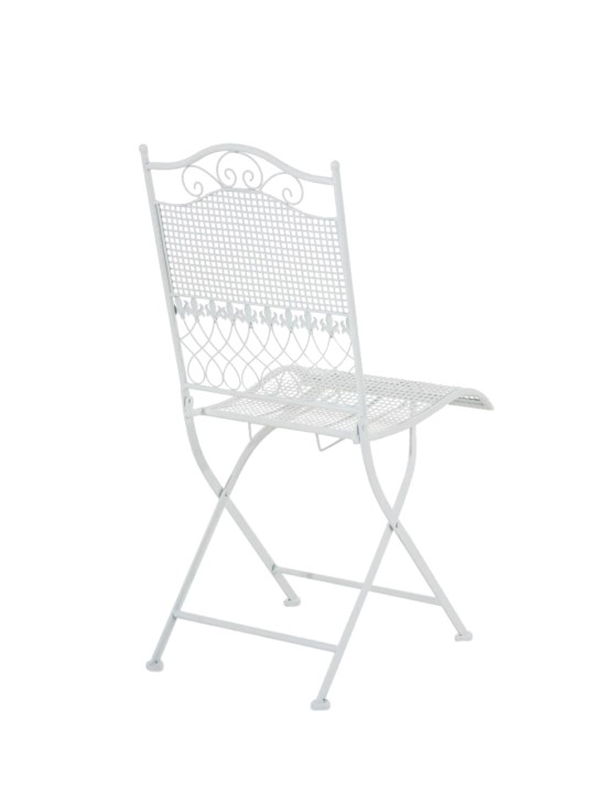 Lot de 2 chaises de jardin Kiran, blanc Lot de 2 chaises de jardin Kiran, blanc