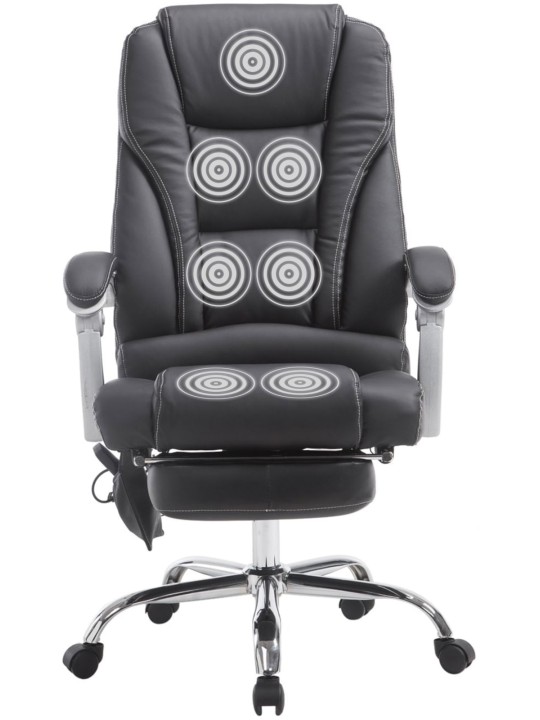 Fauteuil de bureau Pacific avec fonction massage, noir Fauteuil de bureau Pacific avec fonction massage, noir