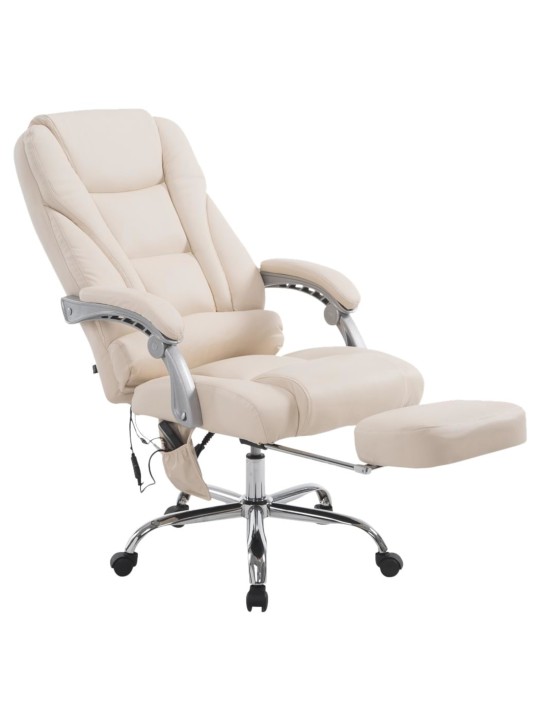 Fauteuil de bureau Pacific avec fonction massage, crème Fauteuil de bureau Pacific avec fonction massage, crème