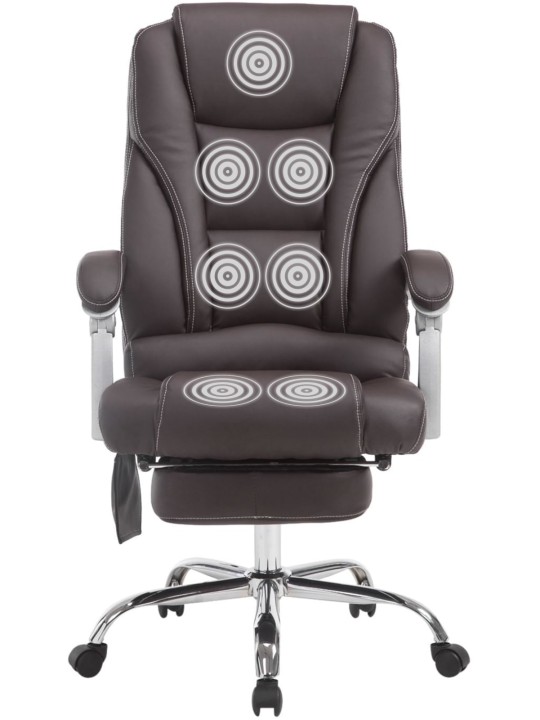 Fauteuil de bureau Pacific avec fonction massage, brun Fauteuil de bureau Pacific avec fonction massage, brun