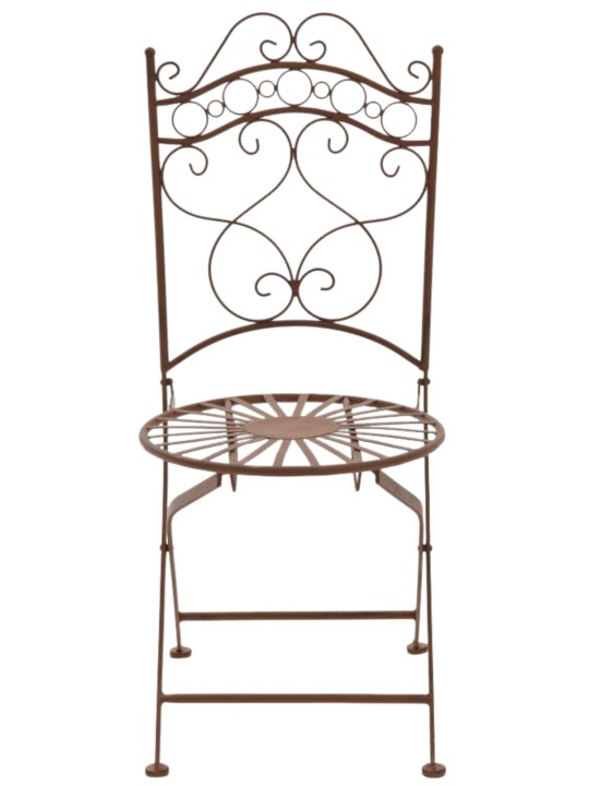 Lot de 2 chaises Indra, brun antique