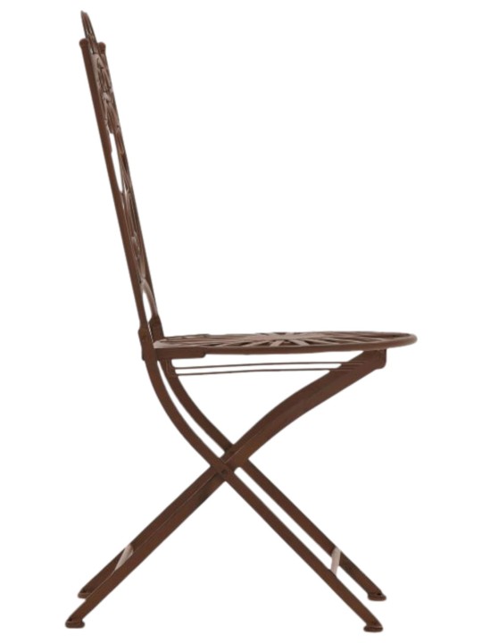 Lot de 2 chaises Indra, brun antique