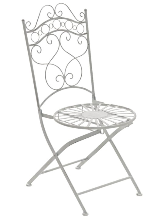 Lot de 2 chaises Indra, blanc antique