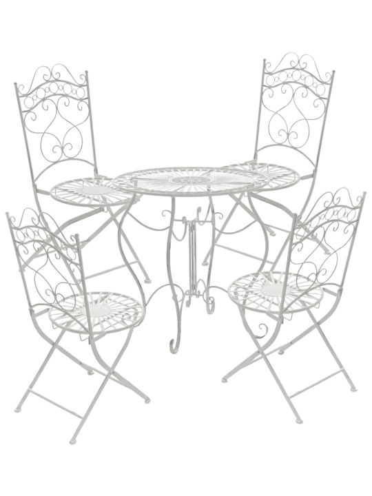 Lot de 2 chaises Indra, blanc antique