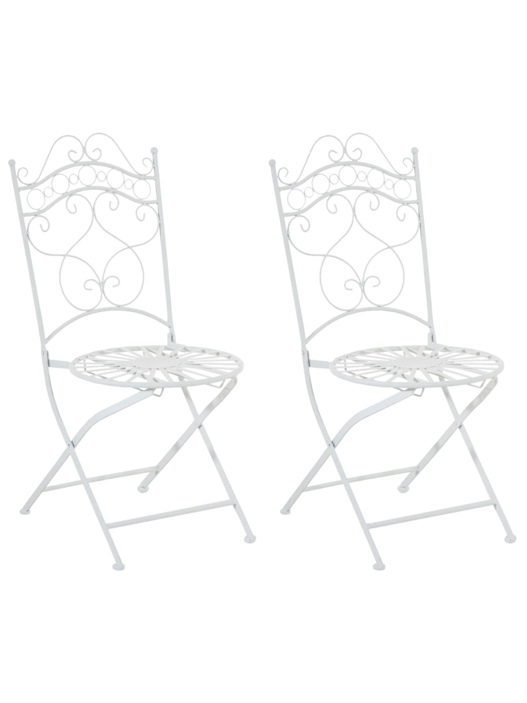 Lot de 2 chaises Indra, blanc