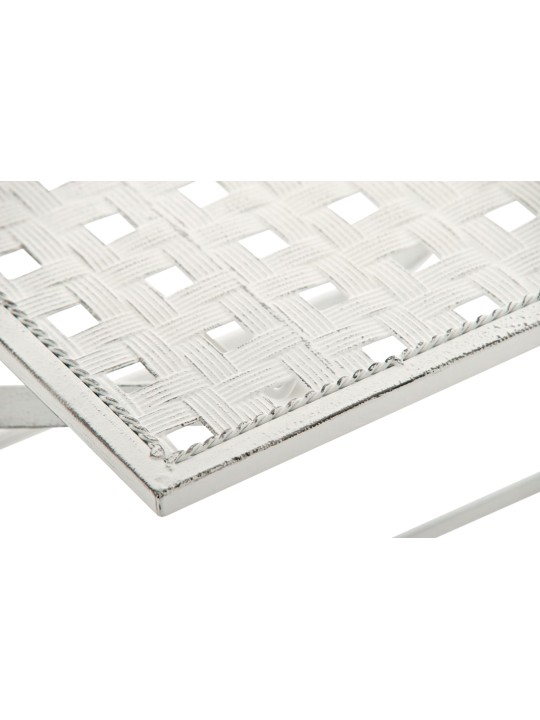 Lot de 2 chaises pliantes Asina, blanc antique Lot de 2 chaises pliantes Asina, blanc antique