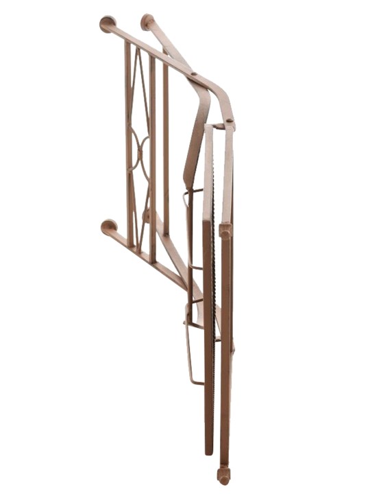 Lot de 2 chaises pliantes Asina, brun antique Lot de 2 chaises pliantes Asina, brun antique