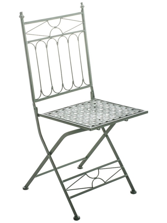 Lot de 2 chaises pliantes Asina, vert antique