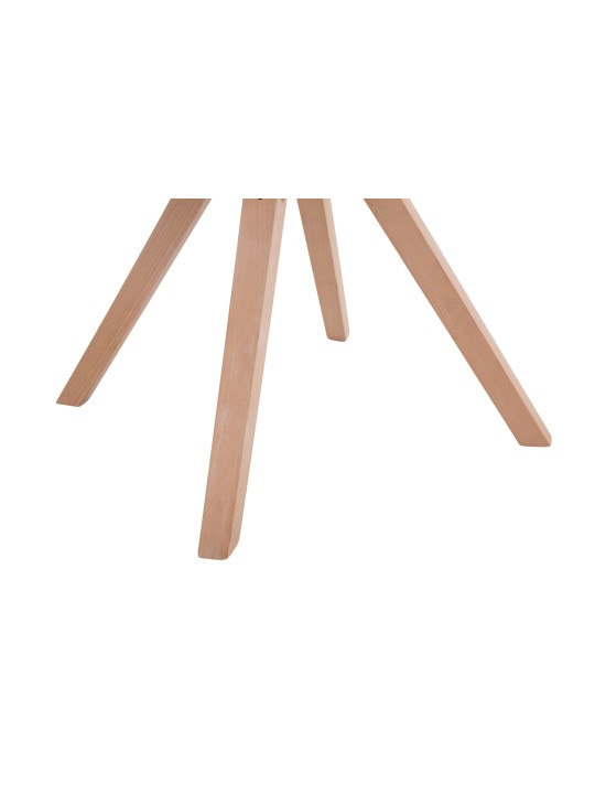 Lot de 4 chaises visiteurs Toulouse tissu Square Natura, bleu Lot de 4 chaises visiteurs Toulouse tissu Square Natura, bleu