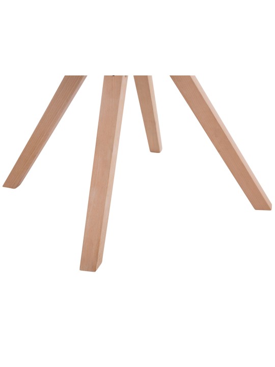 Lot de 4 chaises visiteurs Toulouse tissu Square Natura, brun Lot de 4 chaises visiteurs Toulouse tissu Square Natura, brun