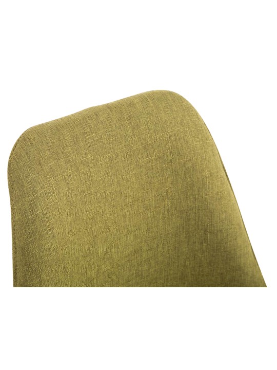 Lot de 4 chaises visiteurs Toulouse tissu Square Natura, vert Lot de 4 chaises visiteurs Toulouse tissu Square Natura, vert