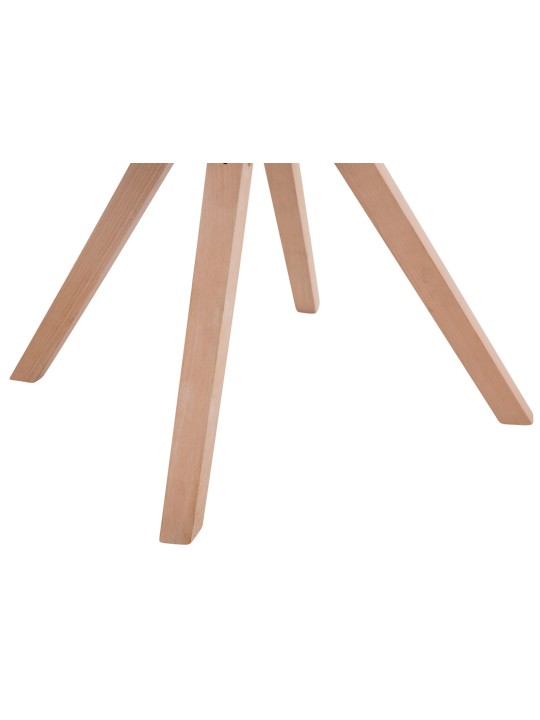 Lot de 4 chaises visiteurs Toulouse tissu Square Natura, taupe Lot de 4 chaises visiteurs Toulouse tissu Square Natura, taupe