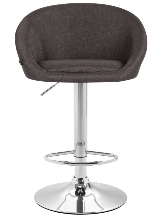 Tabouret de bar Miami V2 tissu C, gris foncé Tabouret de bar Miami V2 tissu C, gris foncé