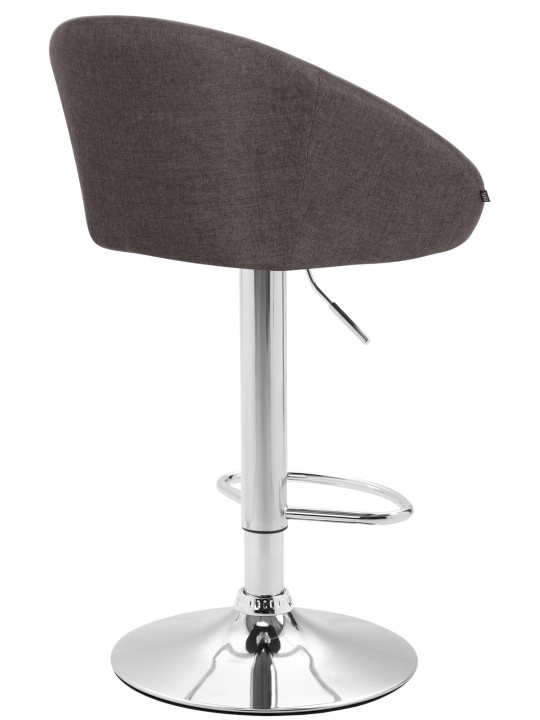 Tabouret de bar Miami V2 tissu C, gris foncé Tabouret de bar Miami V2 tissu C, gris foncé