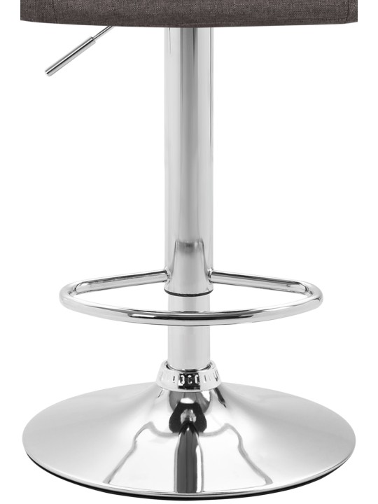 Tabouret de bar Miami V2 tissu C, gris foncé Tabouret de bar Miami V2 tissu C, gris foncé