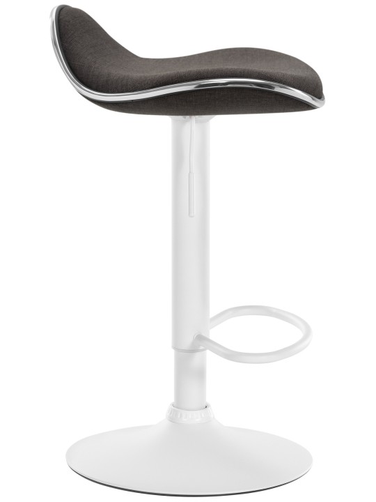 Tabouret de bar Shanghai tissu, gris foncé