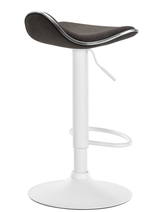 Tabouret de bar Shanghai tissu, gris foncé