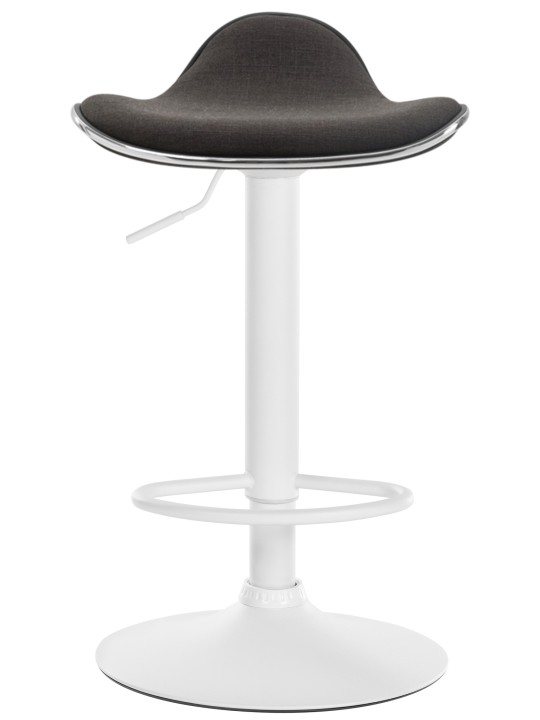 Tabouret de bar Shanghai tissu, gris foncé