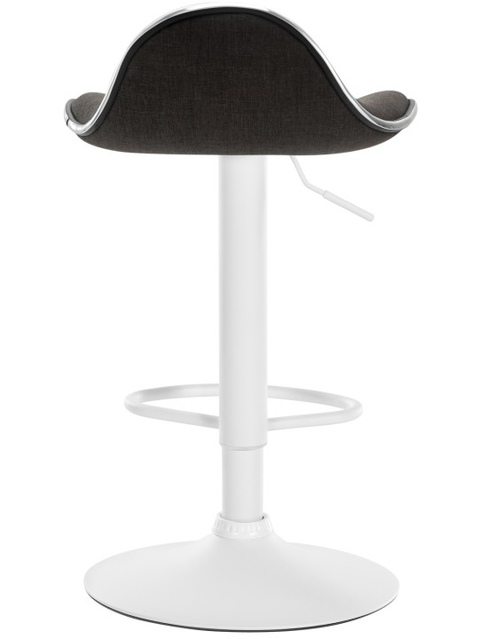 Tabouret de bar Shanghai tissu, gris foncé