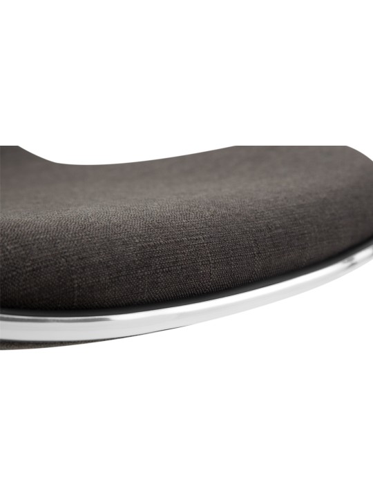Tabouret de bar Shanghai tissu, gris foncé