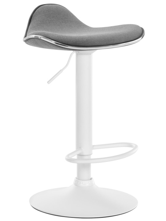 Tabouret de bar Shanghai tissu, gris clair