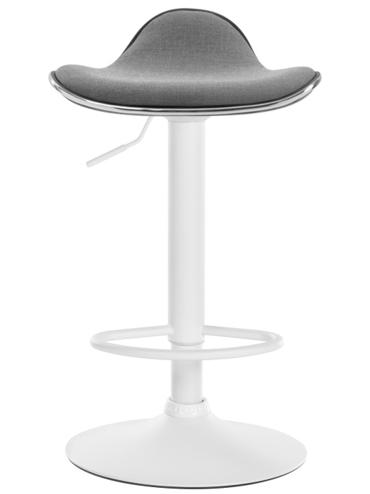 Tabouret de bar Shanghai tissu, gris clair