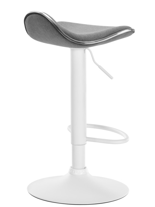 Tabouret de bar Shanghai tissu, gris clair