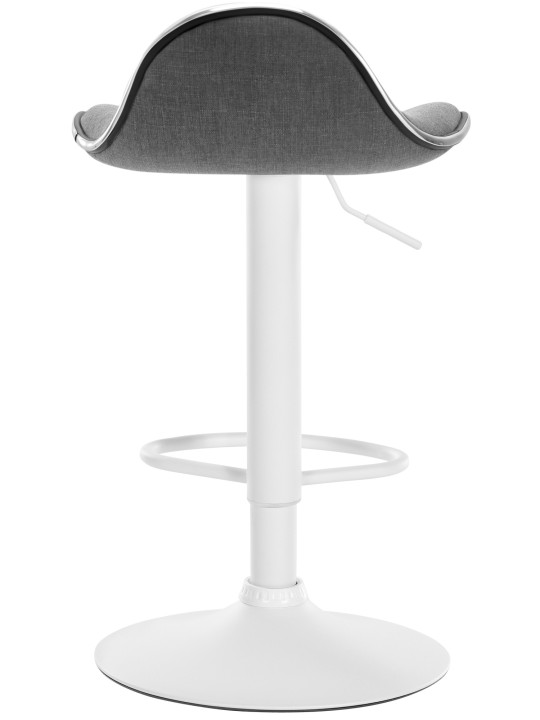 Tabouret de bar Shanghai tissu, gris clair