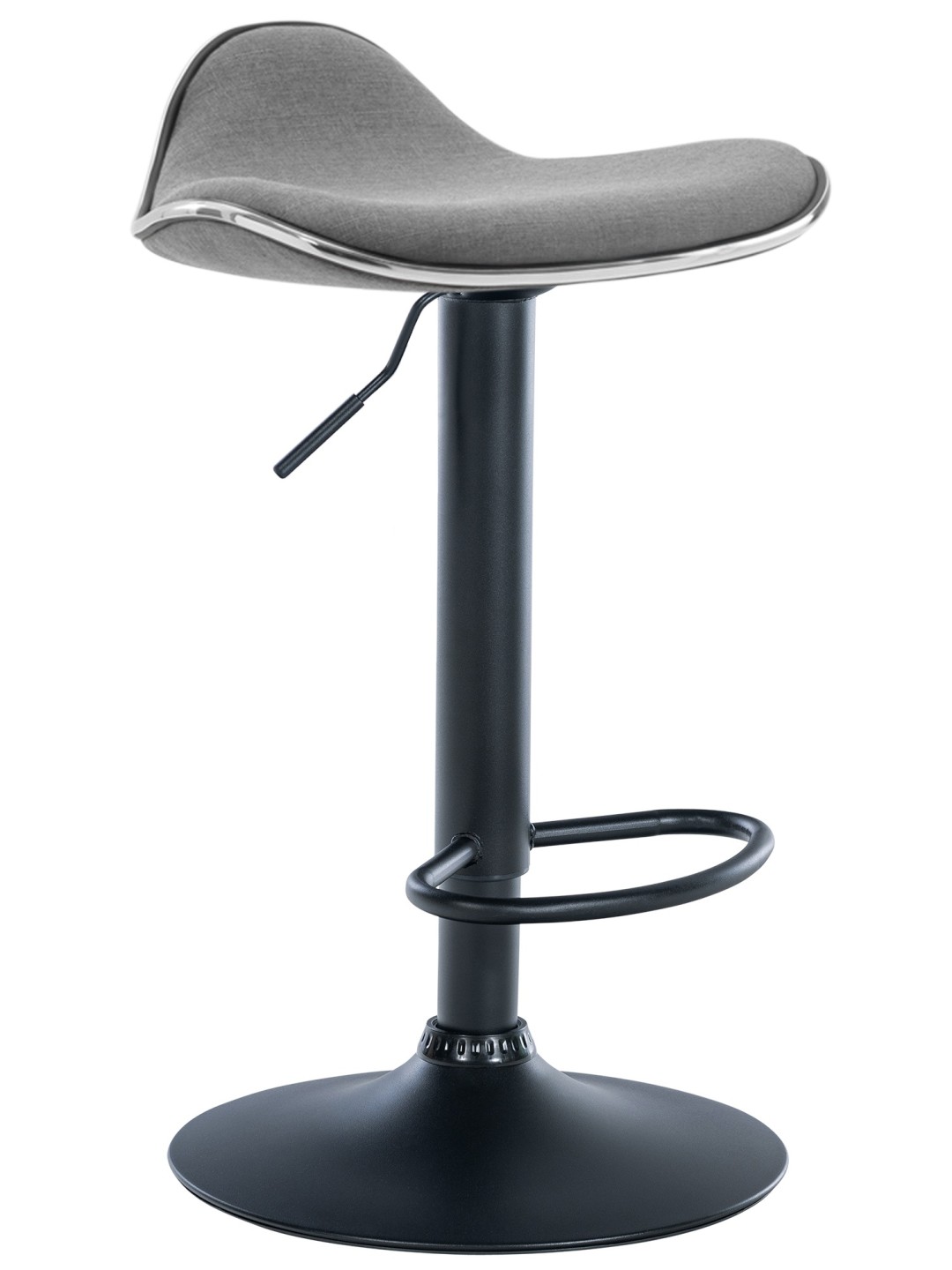 Tabouret de bar Shanghai tissu, gris clair