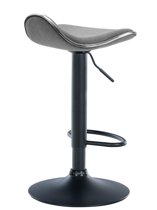 Tabouret de bar Shanghai tissu, gris clair